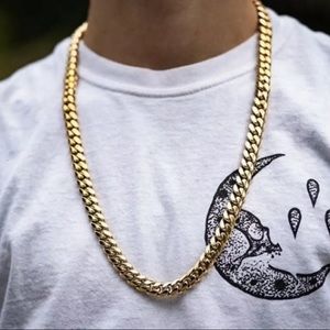 24 inch gold plated chain
